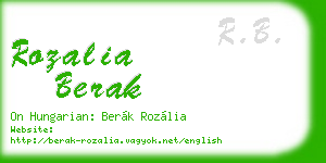 rozalia berak business card